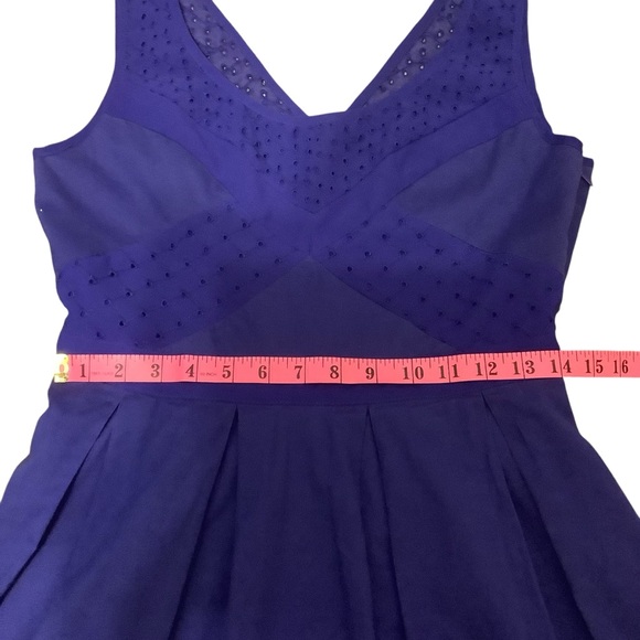 AMERICAN EAGLE OUTFITTERS ROYAL BLUE SLEEVELESS COTTON MIDI DRESS/ Size 8 - Picture 11 of 14